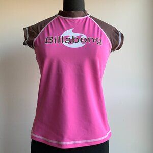 Billabong Girls Vintage RARE BLUE CRUSH movie rashguard rash guard pink surf top